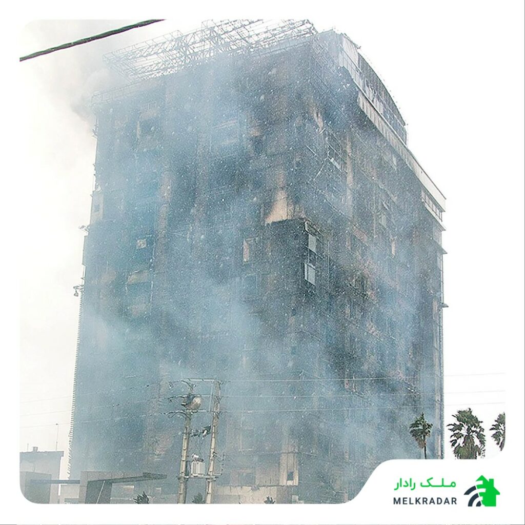 آتش سوزی برج مسکونی رامیلا چالوس